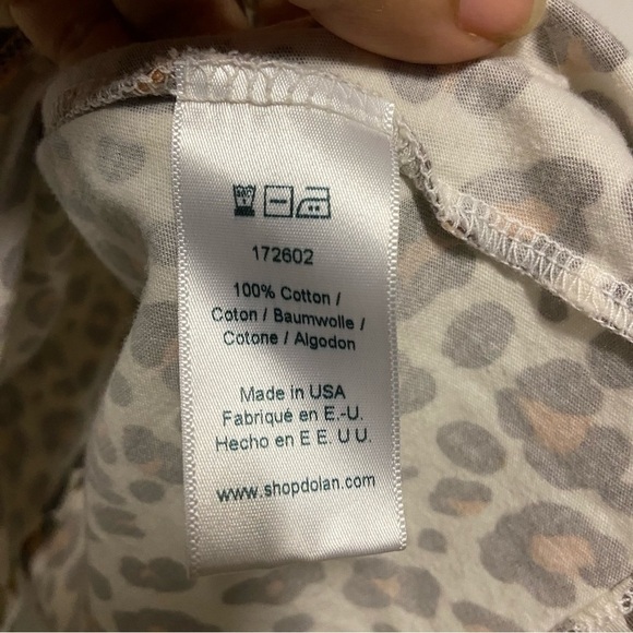 Anthropologie Dolan Left Coast Medium Leopard Print Crossover Back Tank Top - Picture 7 of 8